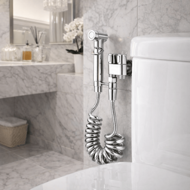 Ducha Higiênica com Mangueira Espiral