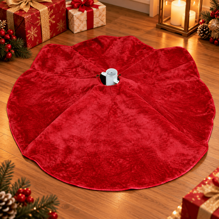 Saia para Árvore de Natal 90 cm Elegância e Charme para Completar sua Decoração Natalina