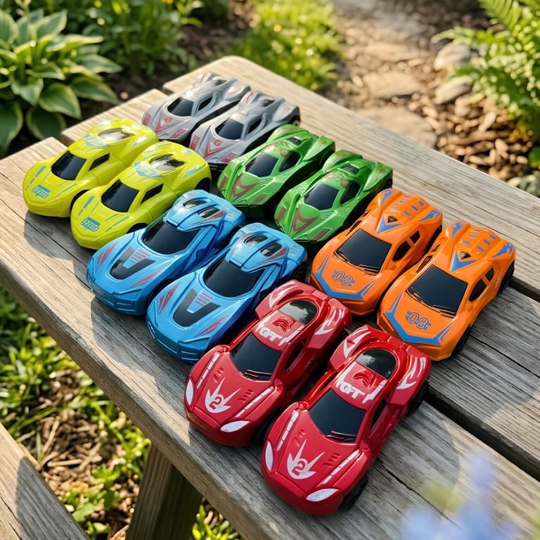 Kit Super Carros Com 12 Carrinhos de Fricção