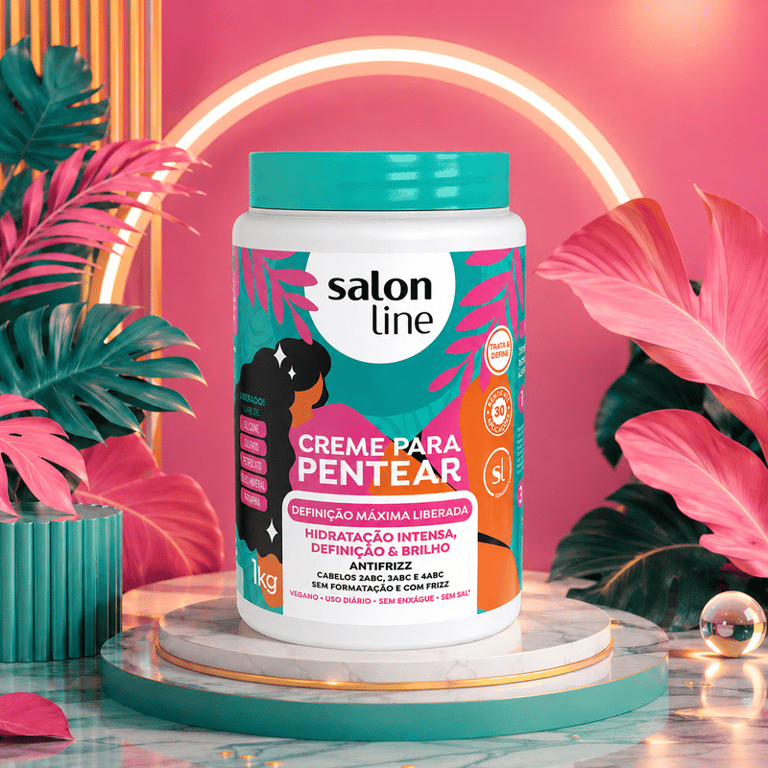 Creme Para Pentear Definição Máxima Liberada Salon Line 1kg