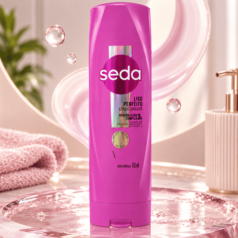 Condicionador Liso Perfeito 3% Keratin-Align Complex Seda 325ml