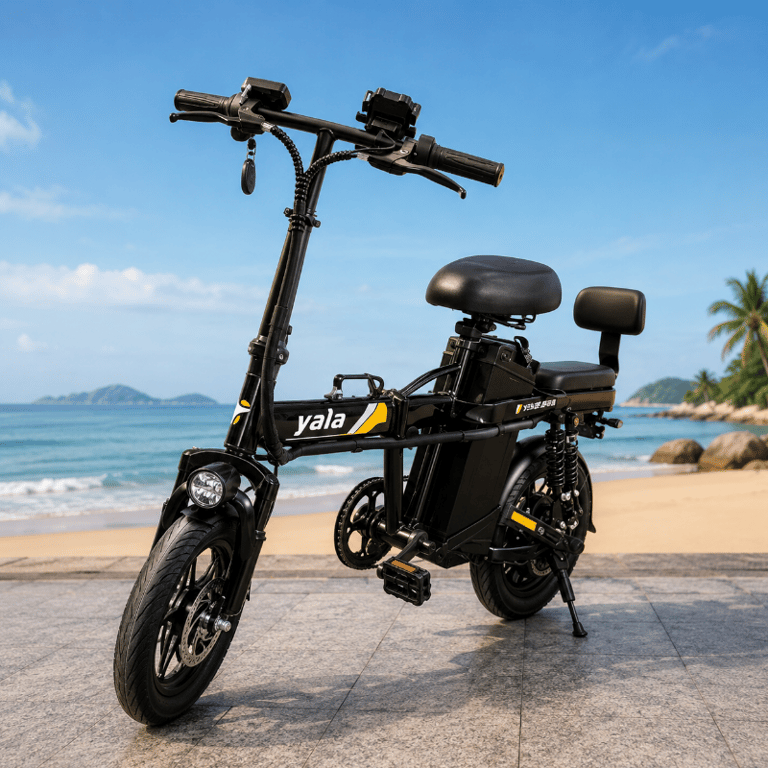 YZ5 PRO Bike Elétrica YALA 500W Bateria de Lítio Removível 22km/h Autonomia 35km