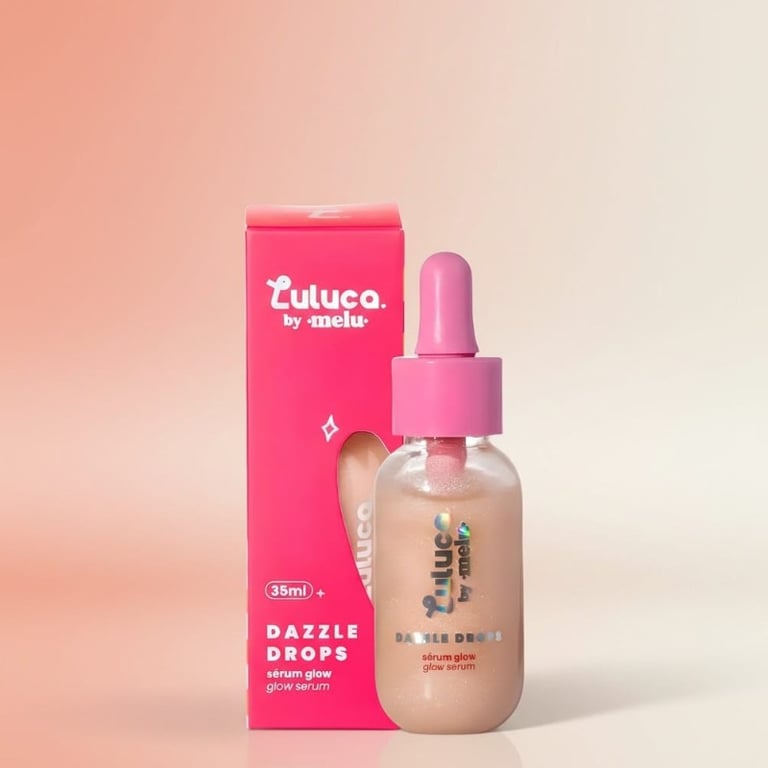 Sérum Glow Dazzle Drops Luluca by Melu Ruby Rose 35ml
