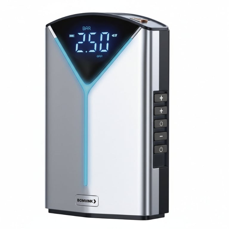 Auxiliar de Partida Portátil 4 em 1 com Compressor Digital
