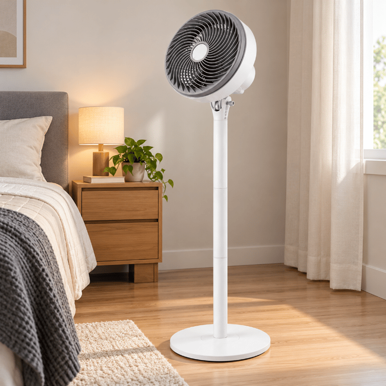 Ventilador Vertical De Chão 127V Potente Com 3 Velocidades
