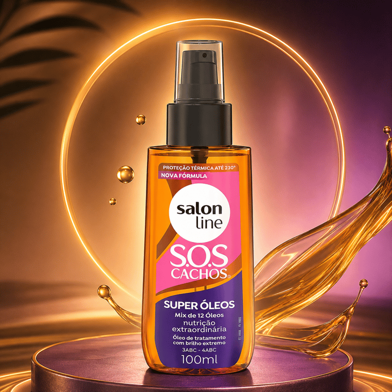 Óleo De Tratamento S.O.S Cachos Super Óleos Salon Line 100ml