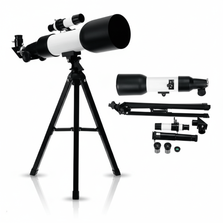 Telescópio Astronômico Ocular Com Tripé Abertura 60mm