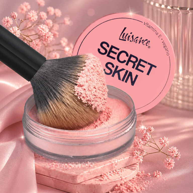 Pó Rosa Secret Skin Com Ácido Hialurônico e Vitamina E Luisance 7g