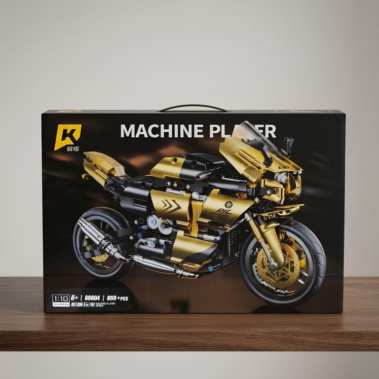 Blocos De Montar Moto X09 Machine Player 869 Peças 