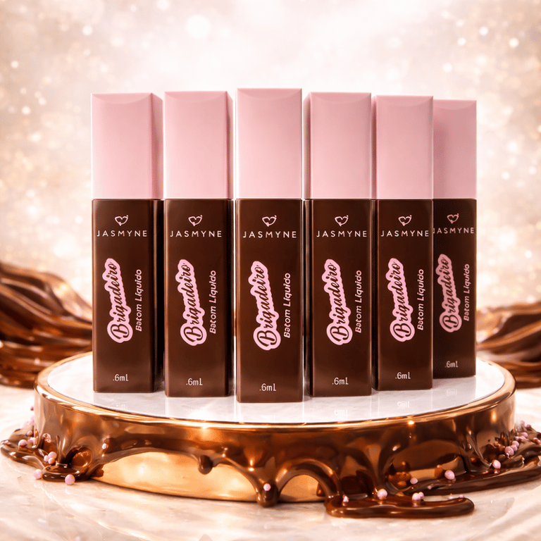 Batom Líquido Coleção Brigadeiro Cores Jasmyne 6ml