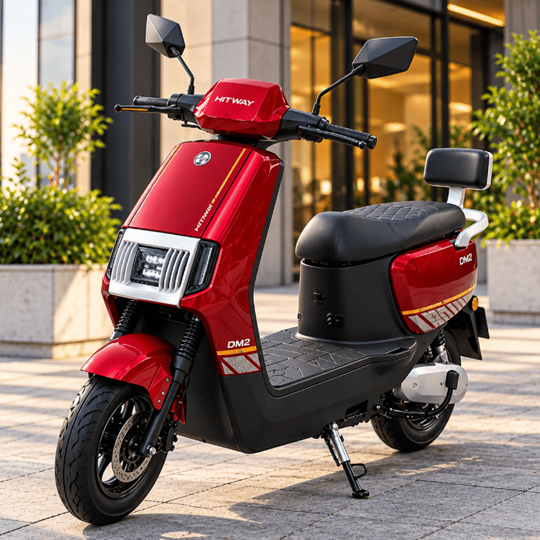 DM2 Moto Elétrica Hitway 1000W Bateria De Grafenoa Autonomia 40 A 50Km Peso Máximo 150Kg