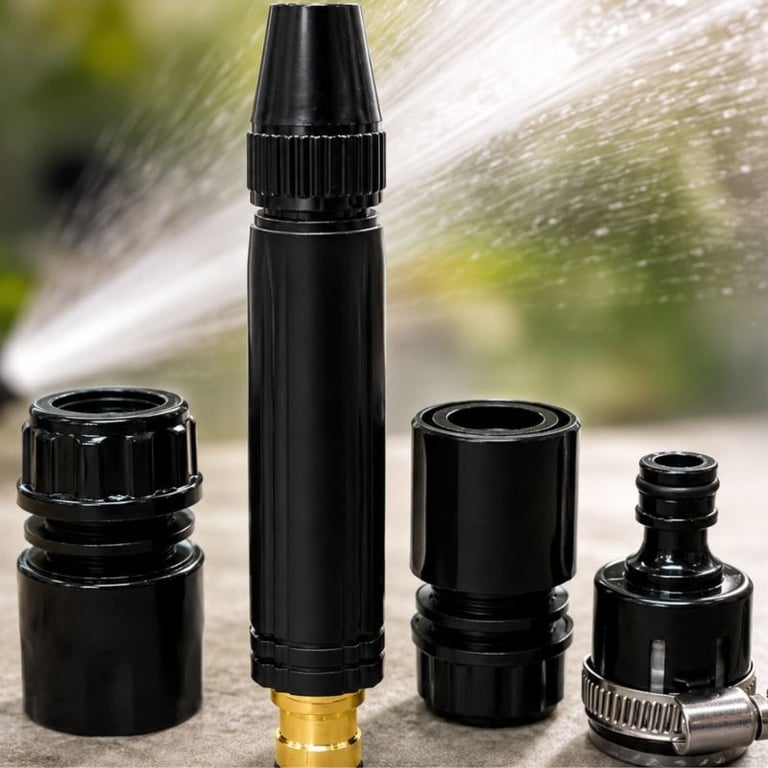 Bico Alta Pressão Para Mangueira Conector 3 Em 1