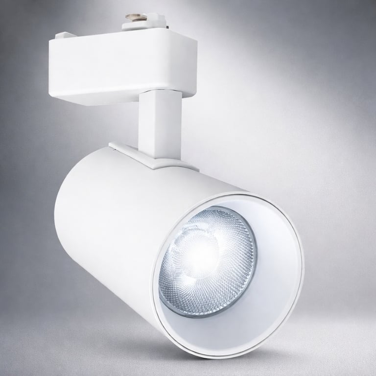 Kit 2 Luminárias Led Para Trilho 10W Branco Frio 