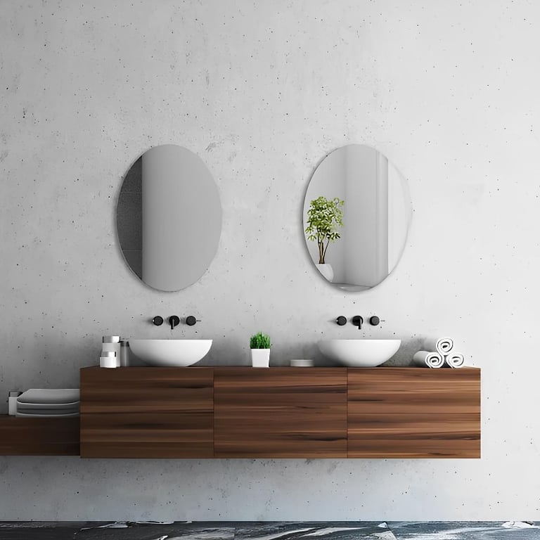 Espelho Decorativo Oval Pequeno Ideal Para Lavabos E Maquiagem