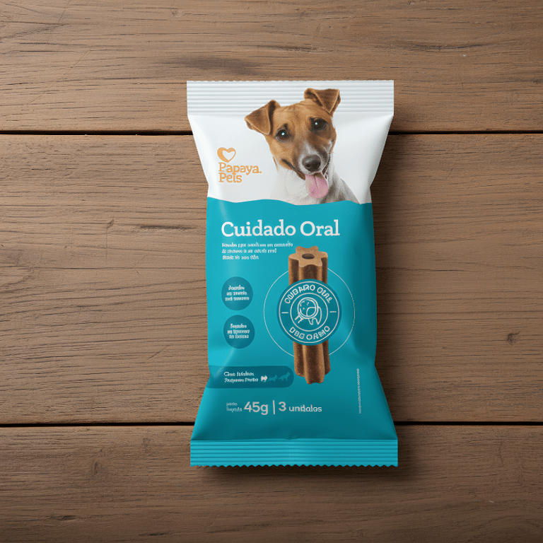  Petisco Papaya Pets Cuidado Oral Cães Adultos De Porte Pequeno