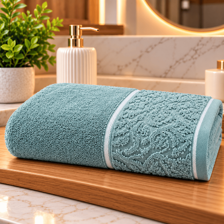 Toalha De Banho Super Soft Twist Verde 80x150cm Tamanho Grande Toque Aveludado
