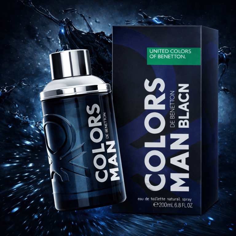 Perfume Benetton Colors Man Black Eau De Toilette Masculino 200ml