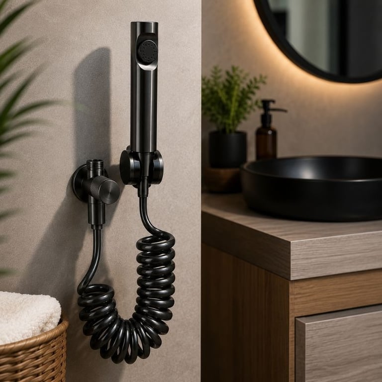 Ducha Higiênica Moderna Cinza Escuro 