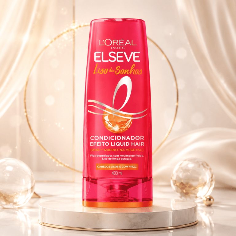 Condicionador Efeito Liquid Hair Elseve Liso dos Sonhos L'Oréal Paris 400ml