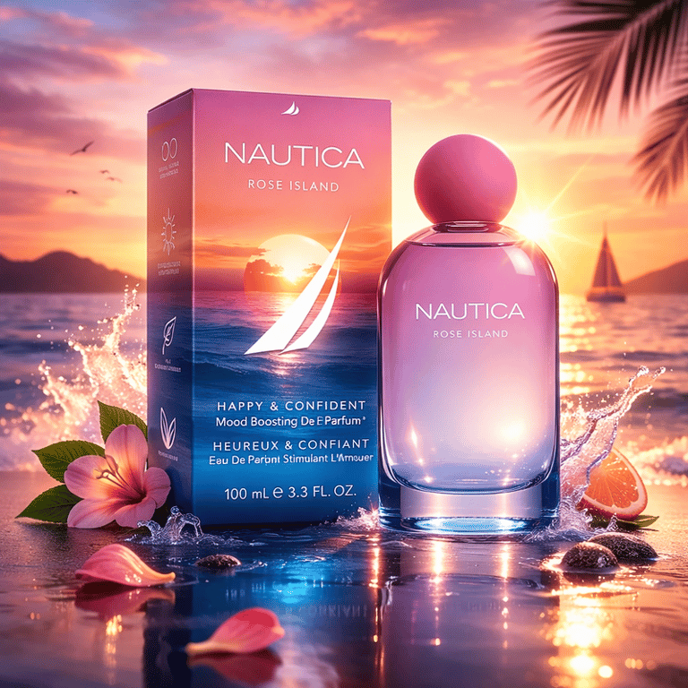 Perfume Náutica Rose Island Eau De Parfum Feminino 100ml