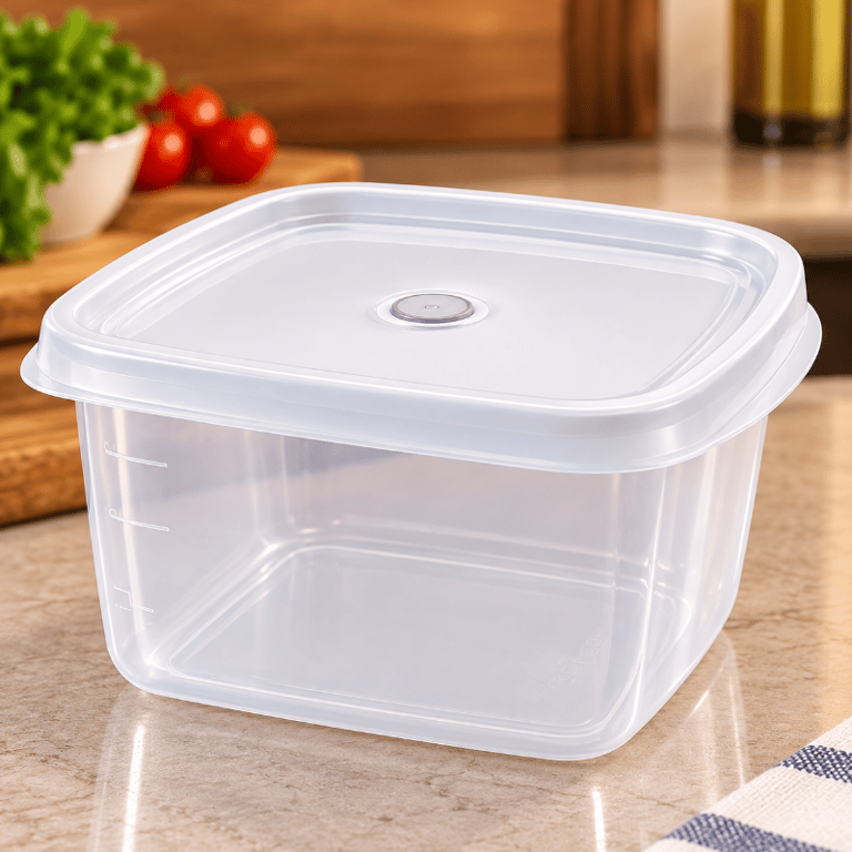 Pote Hermético 800ml Para Armazenamento De Alimentos Com Tampa E Pegadores