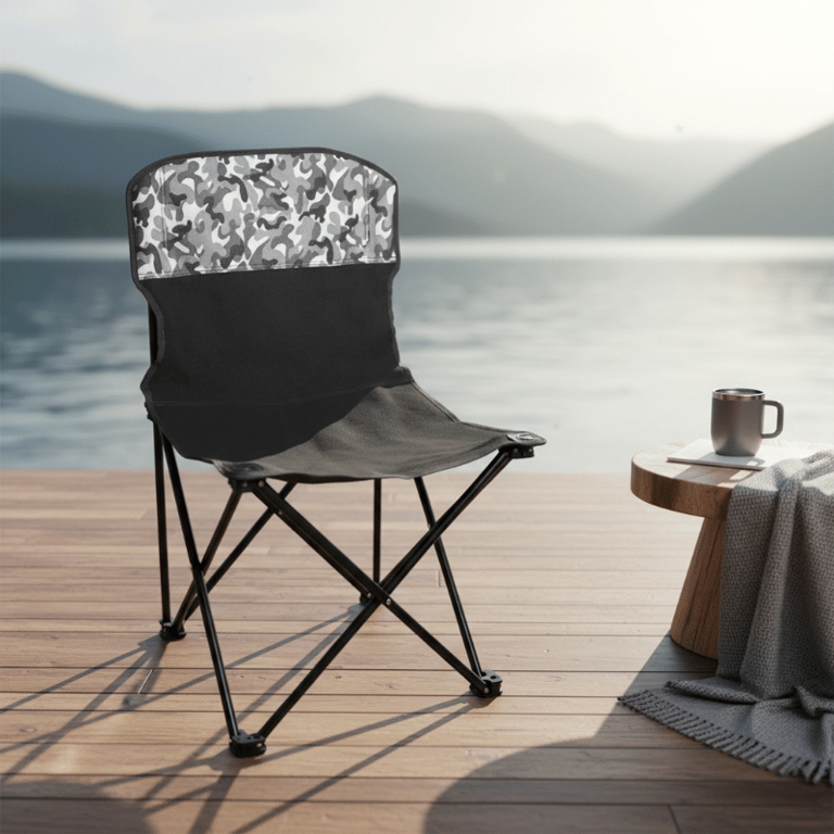 Cadeira De Camping Dobrável Portátil Reforçada Para Pesca