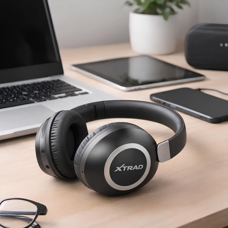 Fone De Ouvido Bluetooth Sem Fio Confortável Com Microfone
