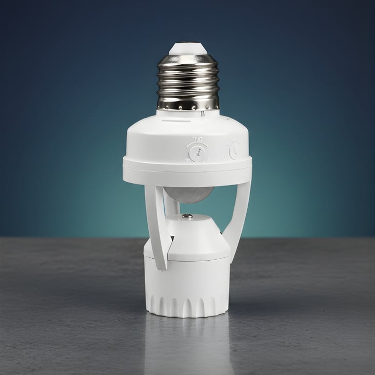 Soquete Adaptador De Lâmpada Com Sensor 360° 
