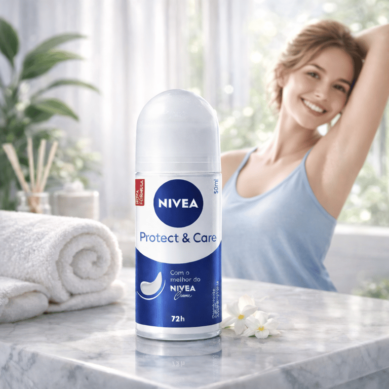 Desodorante Antitranspirante Roll-on Protect & Care NIVEA 50ml