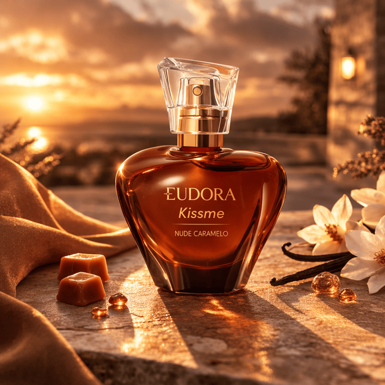 Desodorante Colônia Eudora Kiss Me Nude Caramelo Feminino 50ml