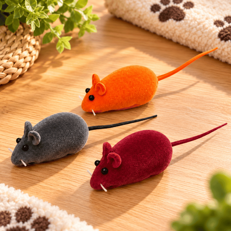 Kit 3 Ratinhos Brinquedo Interativo Para Gatos