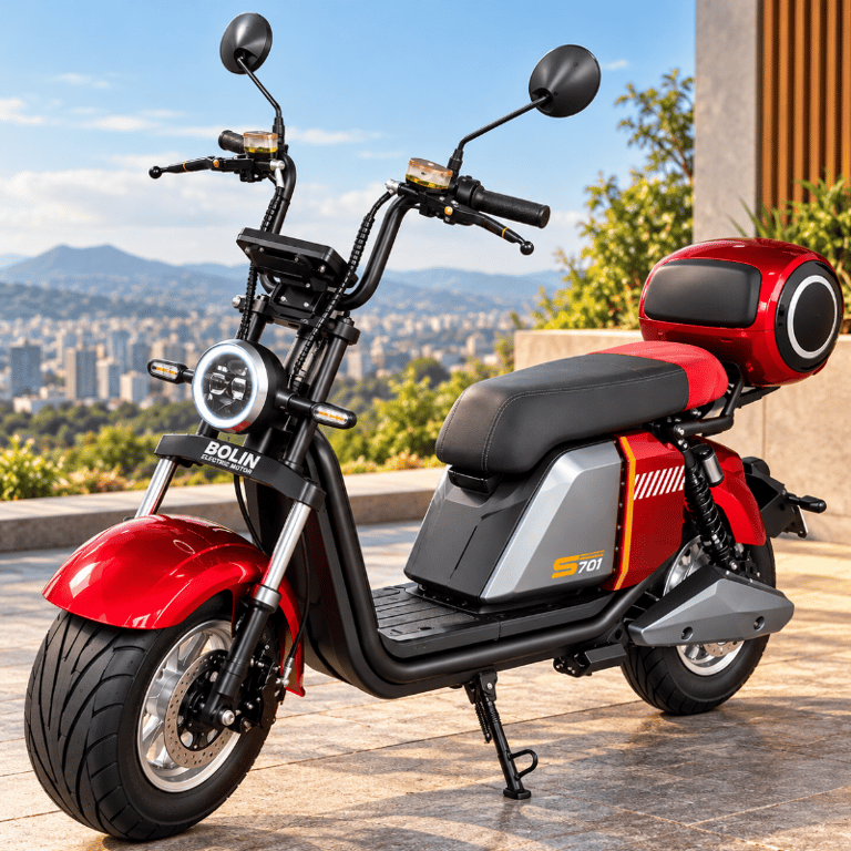 BOLIN701 Moto Elétrica 1000W Autonomia De 45 a 50km Por Carga Peso Suportado 160kg Bateria Lítio 