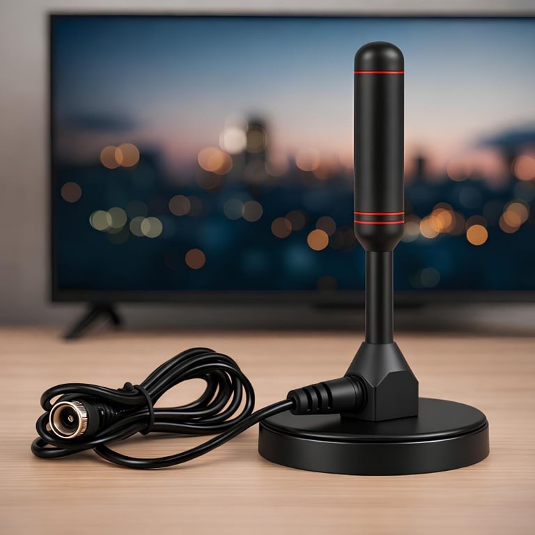 Antena Interna E Externa Digital HDTV Para TV 4K Com Cabo De 3 Metros