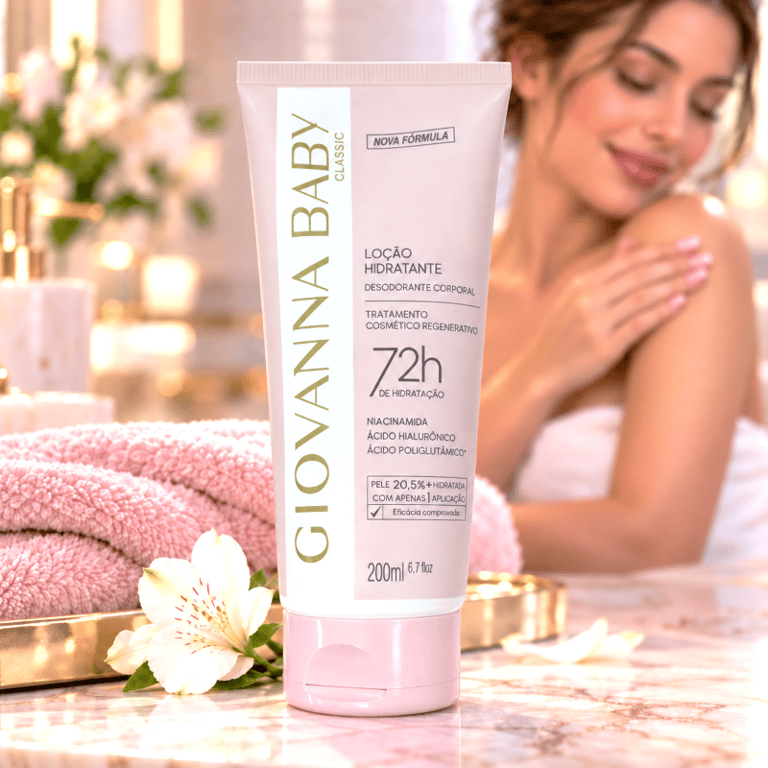 Loção Hidratante Desodorante Corporal Classic Giovanna Baby 200ml