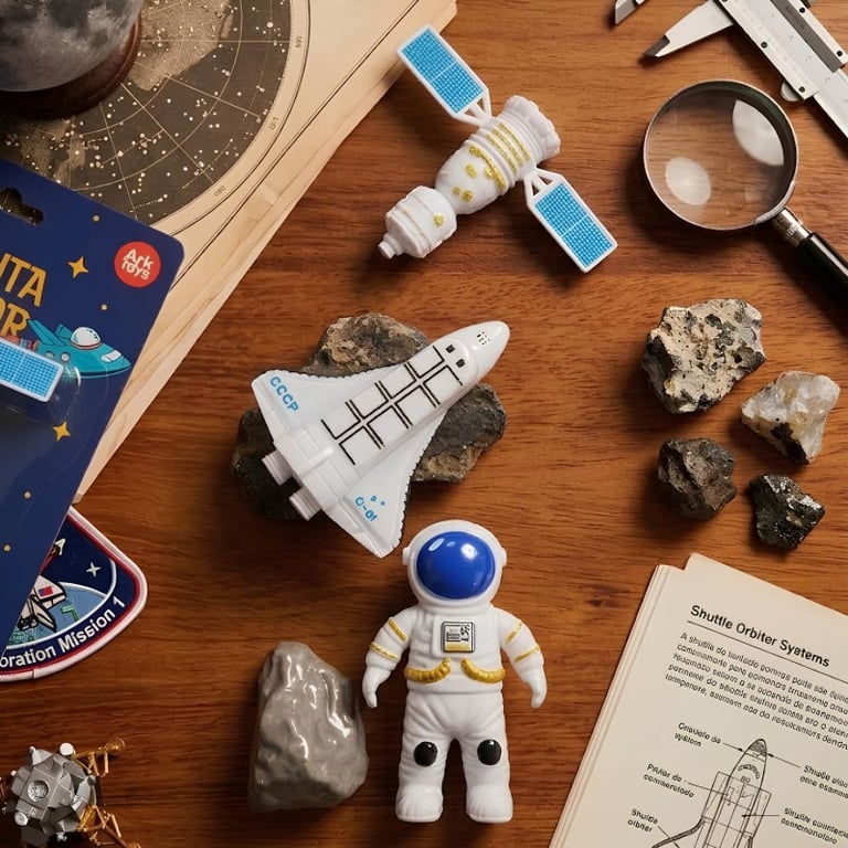 Kit Brinquedo Infantil Astronauta 04 Peças