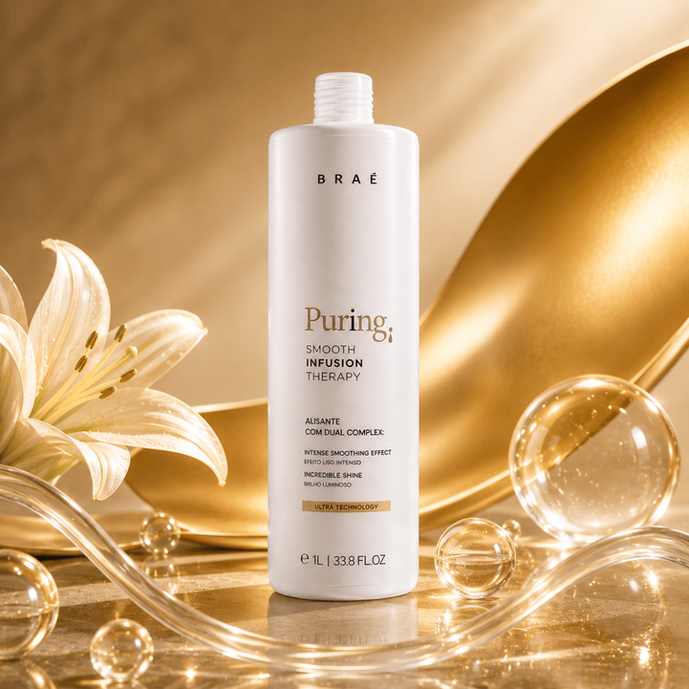 Alisante Liso Intenso e Brilho Luminoso Puring Smooth Infusion Therapy Braé 1L