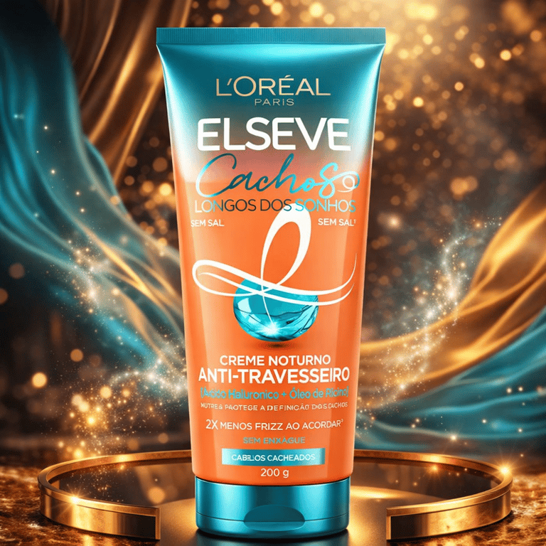 Creme Noturno Anti-Travesseiro Elseve Cachos Longos Dos Sonhos L'Oréal Paris 200g