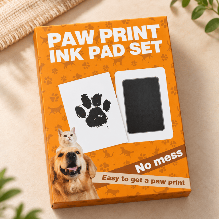 Kit Carimbo De Patinha Pet Sem Sujeira Para Cães E Gatos