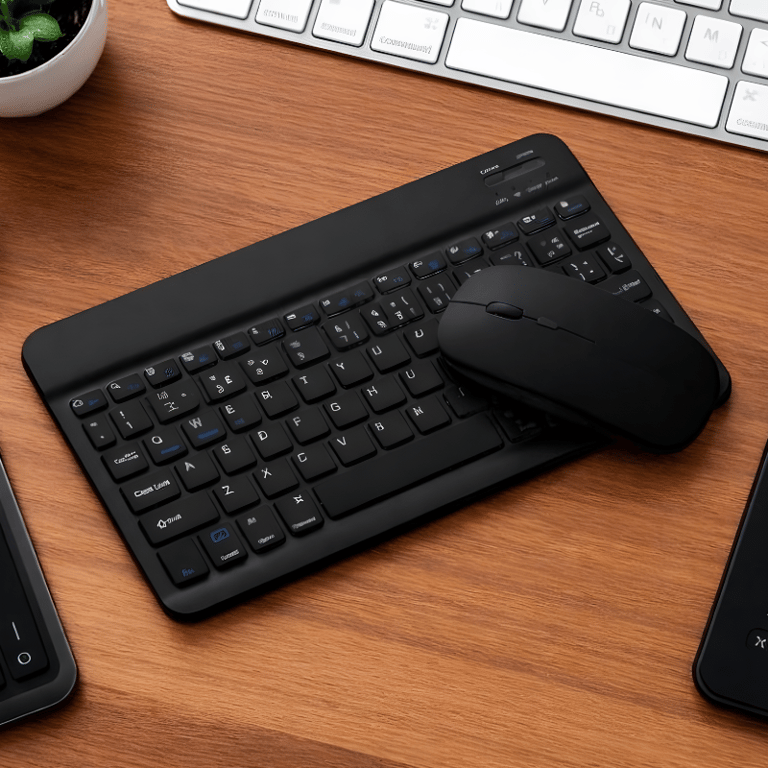 Teclado E Mouse  Sem Fio Ultra Fino Portátil Bluetooth
