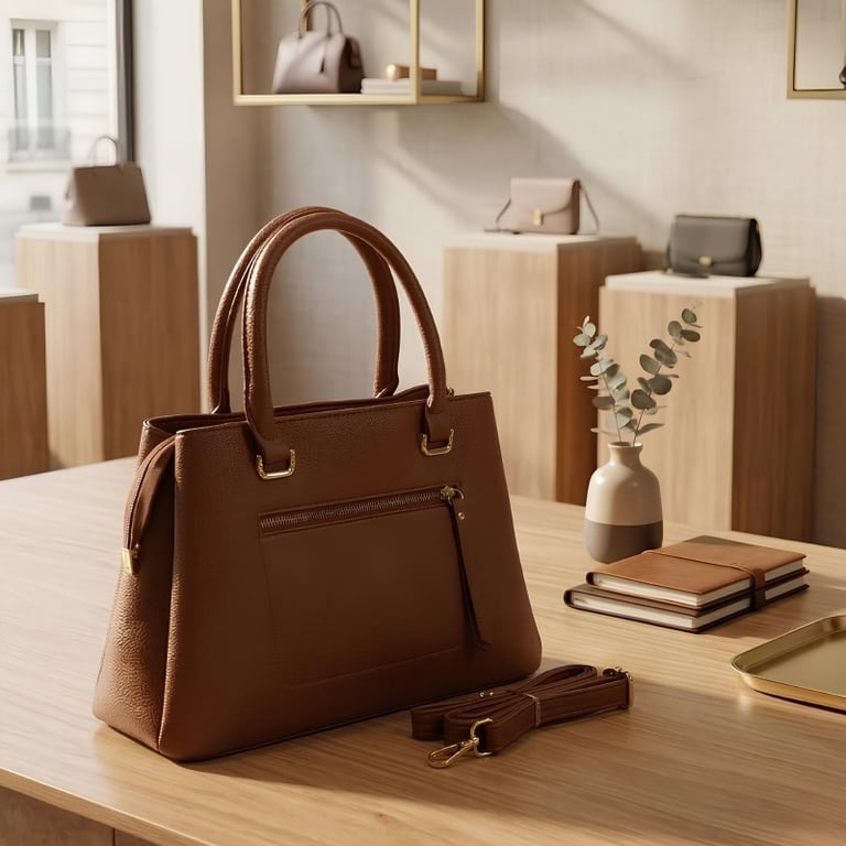 Bolsa Handbag Estruturada de Design Atemporal