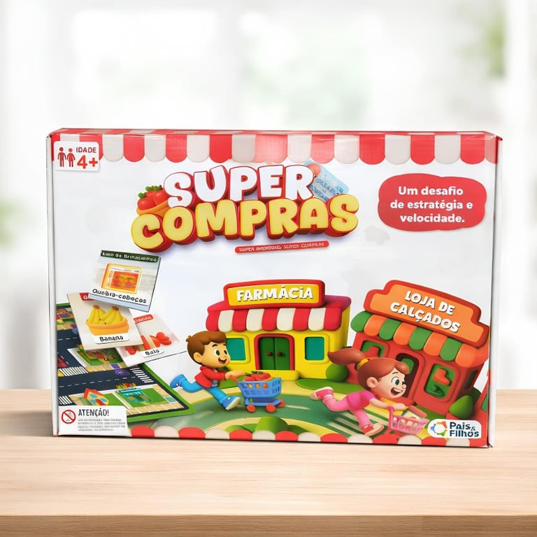 Jogo De Tabuleiro Super Compras Pais E Filhos