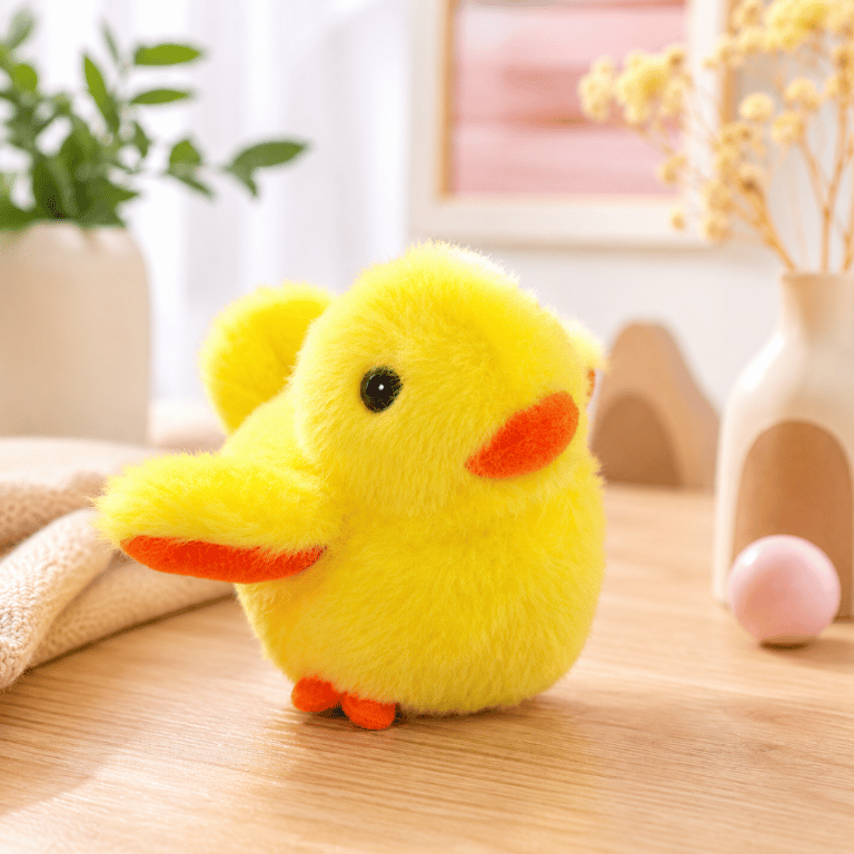 Brinquedo De Pelúcia Pato Interativo Com Som Para Pets