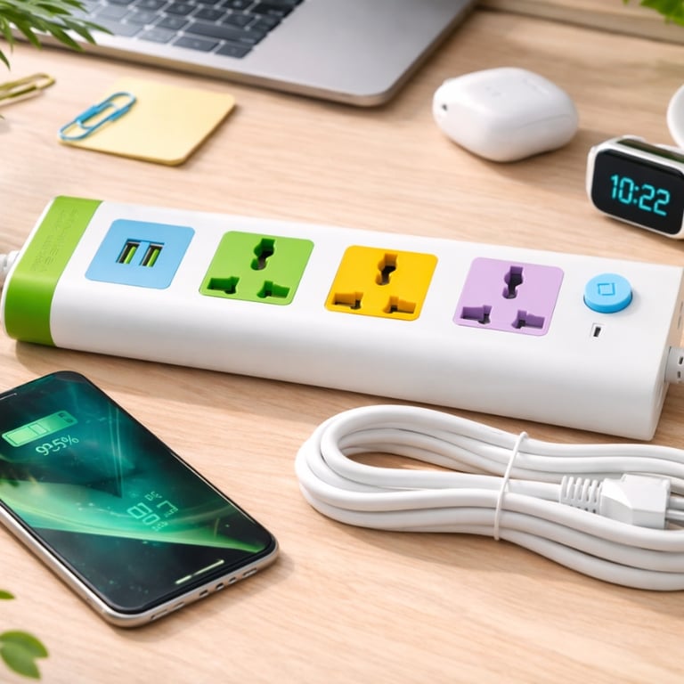 Régua de Tomada com USB 