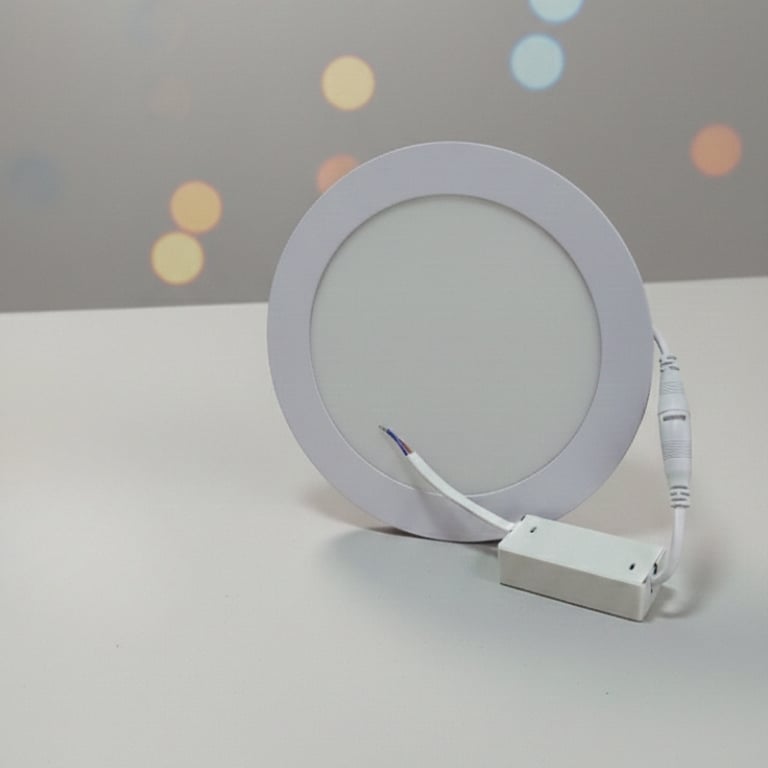 Painel LED Embutir 12W 6000k Branco Frio 2 Peças