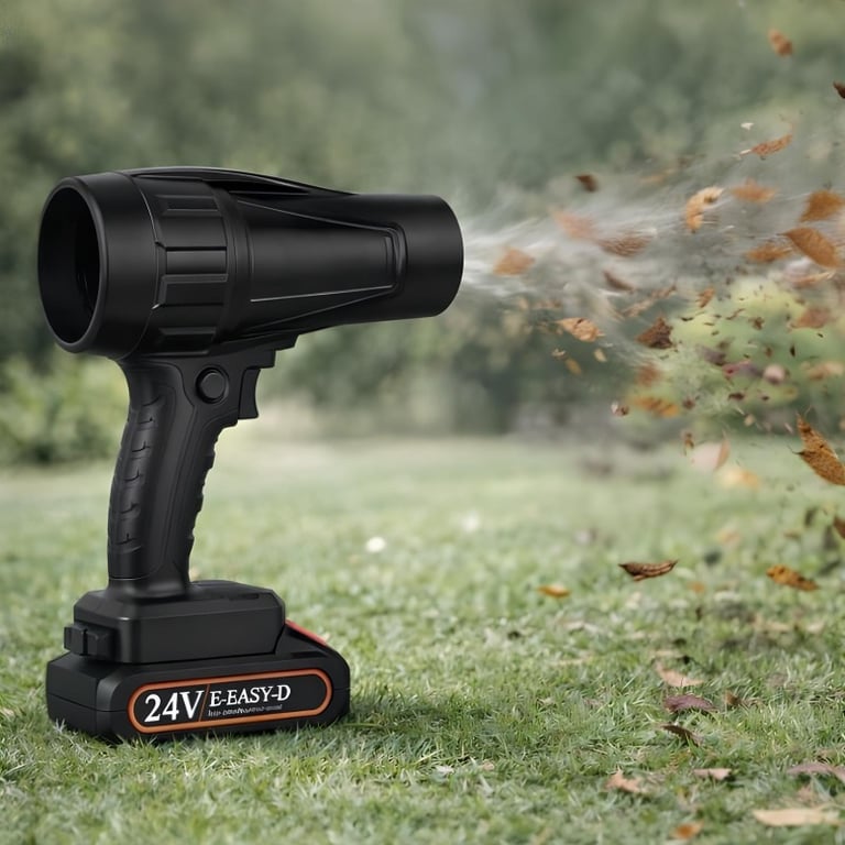 Soprador De Ar Folhas Turbo Portátil Recarregável
