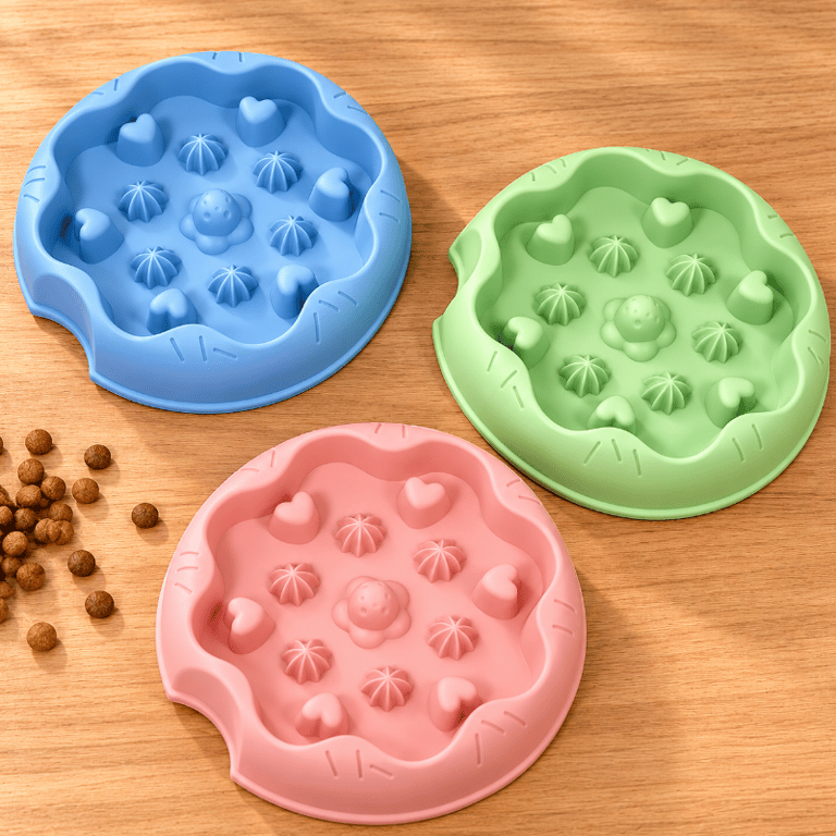 Comedouro Lento Interativo Antiansiedade Para Cães E Gatos
