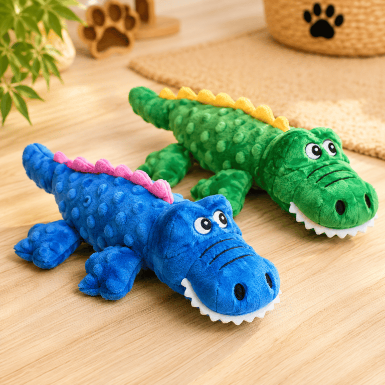 Brinquedo Jacaré De Pelúcia Para Cachorro