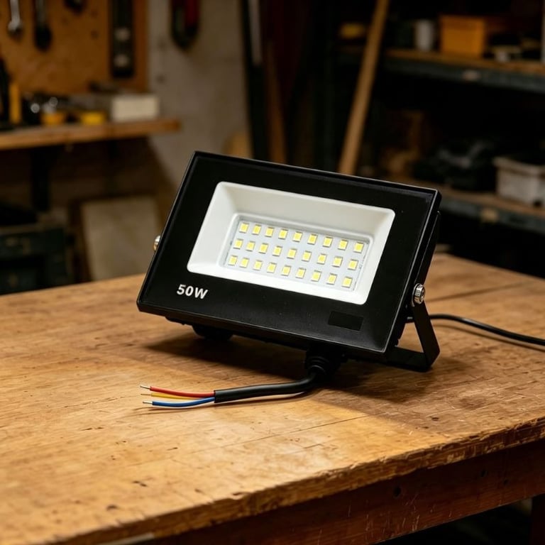 Refletor LED 50W IP67 Alta Potência E Economia Para Área Externa