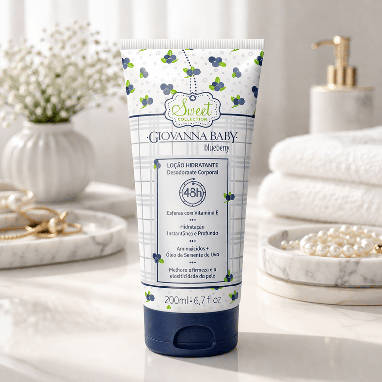 Loção Hidratante Corporal Blueberry + Vitamina E Giovanna Baby 200ml