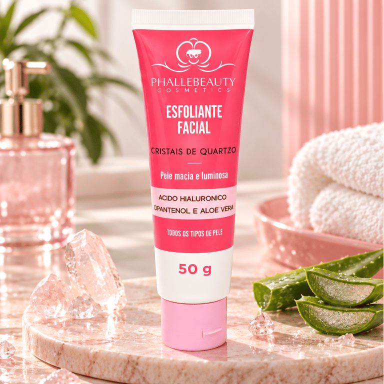 Esfoliante Facial Cristal de Quartzo Phállebeauty  50g